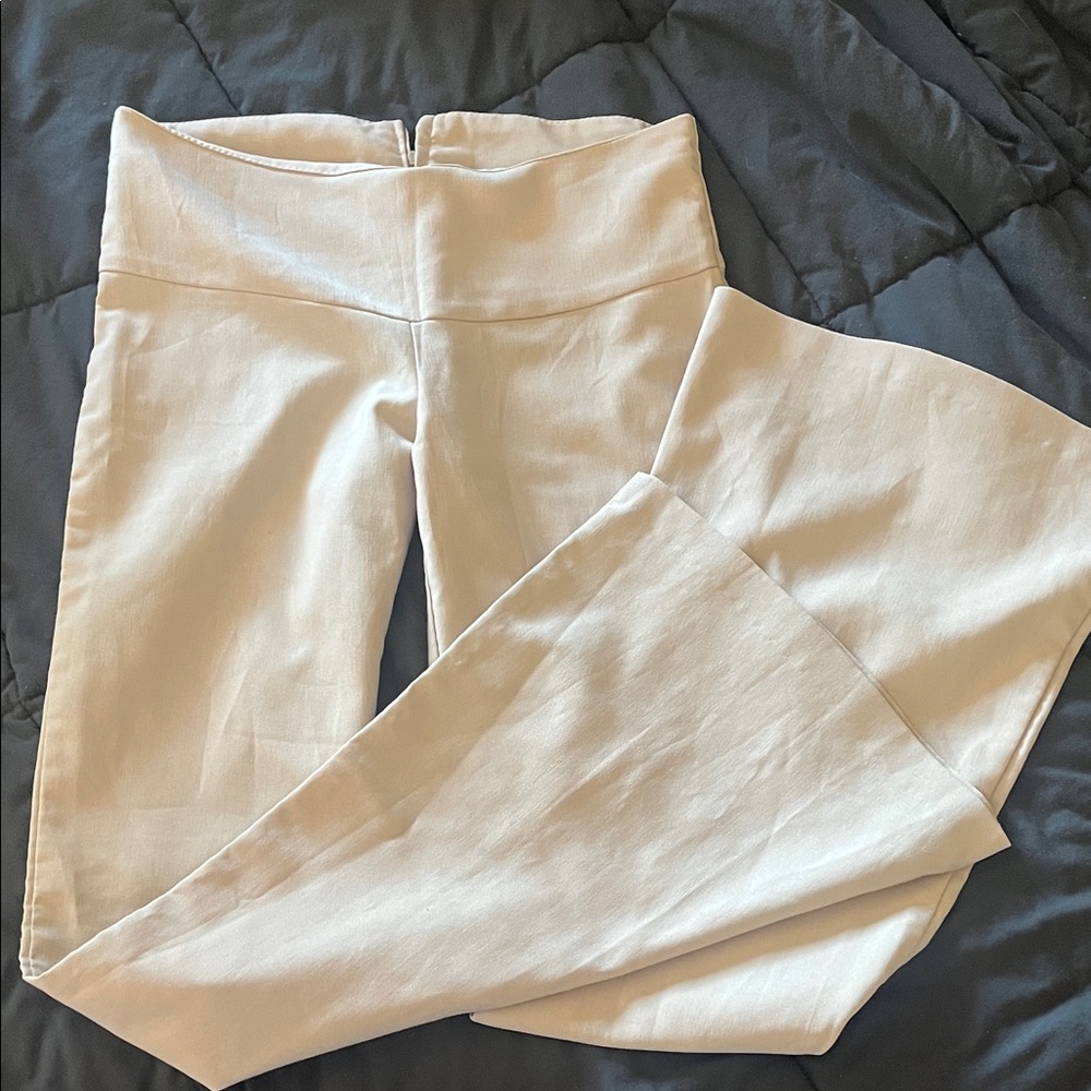 Elegant Cream Women's Trousers
